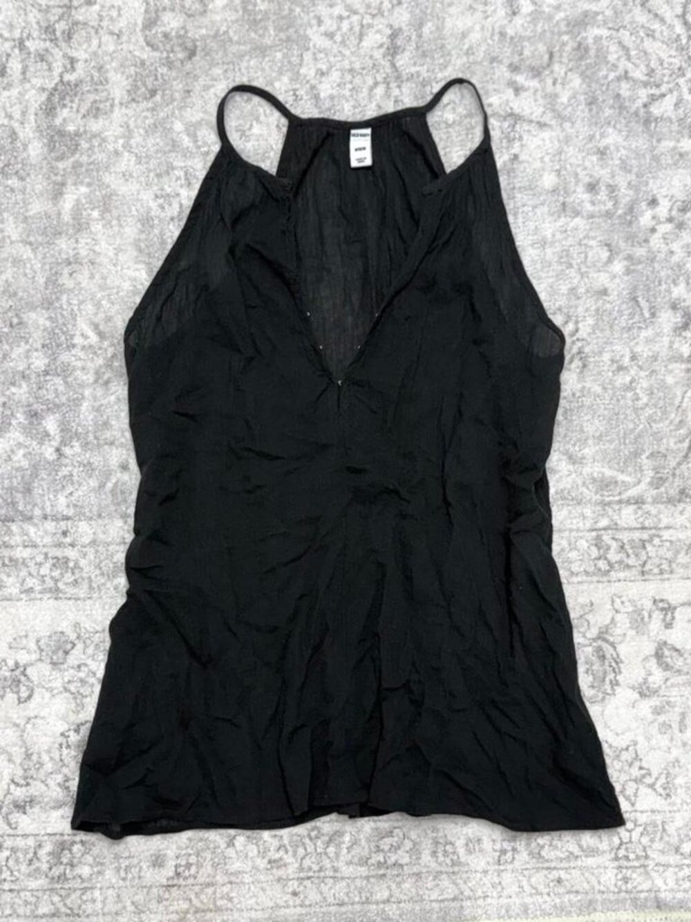 black y2k gauzy Old Navy tank top shirt